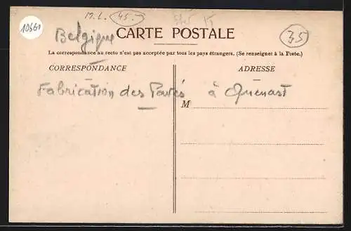 AK Quenast, Fabrication des pavés