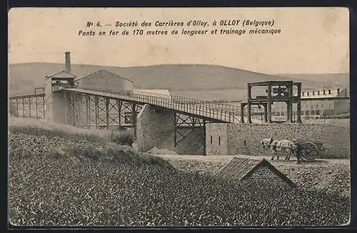 AK Olloy, Société des Carrières d`Olloy, Ponts en fer