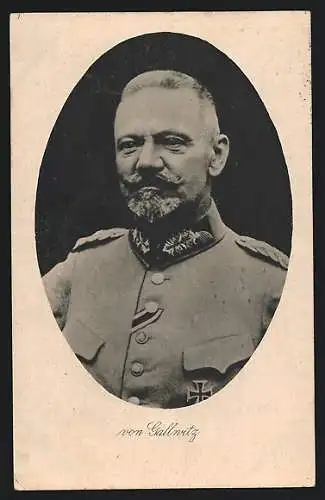 AK Heerführer von Gallnitz in Uniform