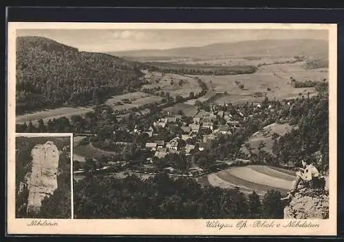 AK Würgau /Ofr., Ortsansicht vom Nebelstein, Nebelstein