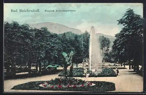 AK Bad Reichenhall, Kurpark Achselmannstein