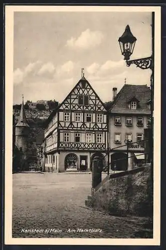 AK Karlstadt a. Main, Partie am Marktplatz