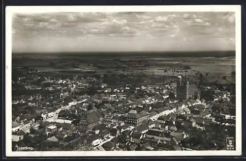 AK Jüterbog, Teilansicht mit Blick ins Land, Fliegeraufnahme