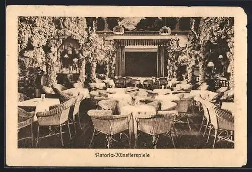 AK Oldenburg i. O., Cafe Astoria-Künstlerspiele, Alexanderstr. 1, Innenansicht