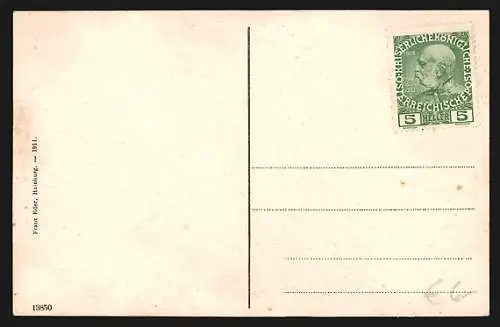 AK Hainburg, Teilansicht mit Blick zum Schloss