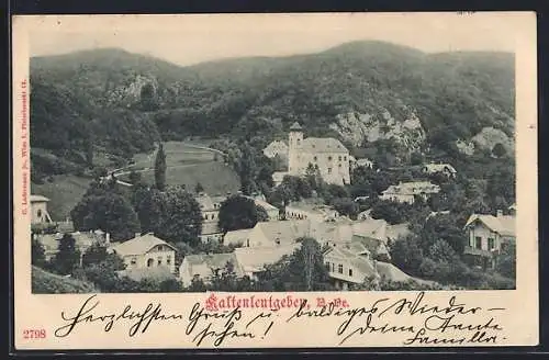 AK Kaltenleutgeben, Panorama mit Gaisberg