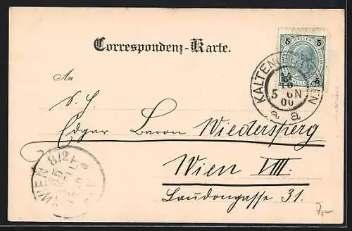 AK Kaltenleutgeben, Panorama mit Gaisberg