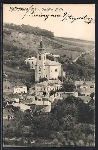 AK Kalksburg /N.-Oe., Teilansicht mit Kirche aus der Vogelschau