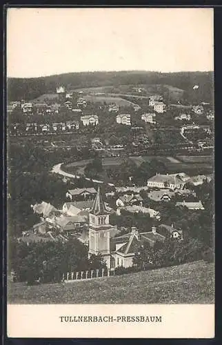 AK Tullnerbach-Pressbaum, Totalansicht aus der Vogelschau