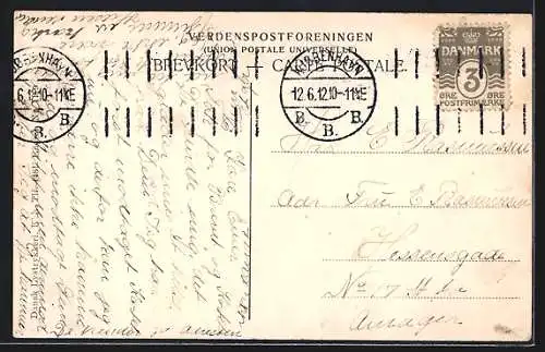 AK Kobenhavn, Banegaard, ved Hovedindgangen, Partie am Bahnhof