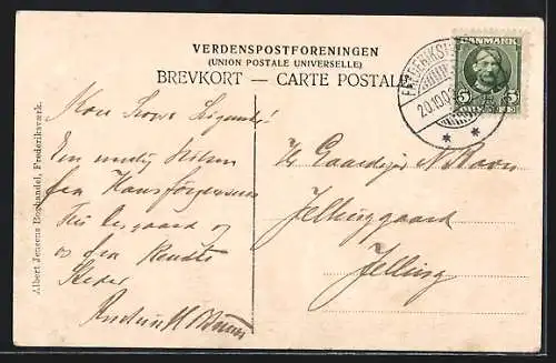 AK Melby, Ortsansicht mit Windmühle