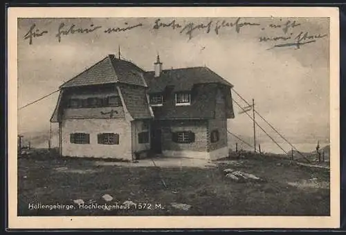 AK Hochleckenhaus, Blick auf die Hütte