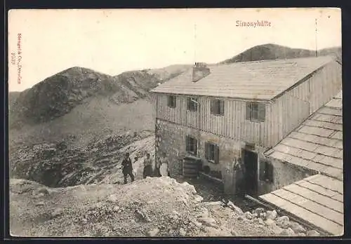 AK Simonyhütte, Gäste neben der Hütte