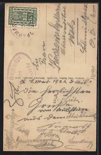 AK Lichtenberg bei Linz, Gasthaus Gisela Warte und Aussichtsturm