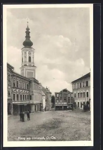 AK Haag am Hausruck, Gasthof Dallinger am Marktplatz