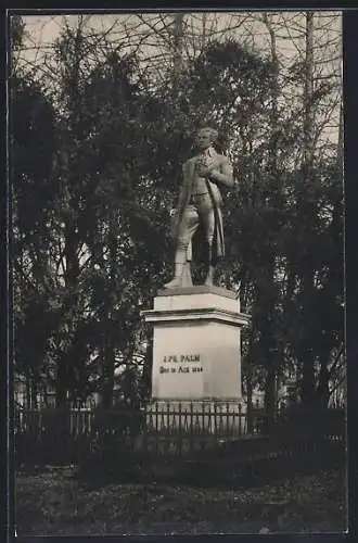 AK Braunau a. Inn, J. Ph. Palm-Denkmal