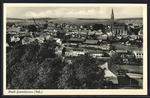 AK Geisenhausen /Ndb., Totalansicht aus der Vogelschau