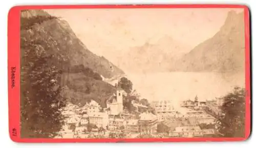 Fotografie Würthle & Spinnhirn, Salzburg, Ansicht Ebensee, Blick vom Berg nach dem Ort