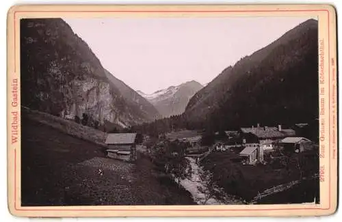 Fotografie Römmler & Jonas, Dresden, Ansicht Wildbad Gastein, Partie zum grünen Baum im Kötschachthal