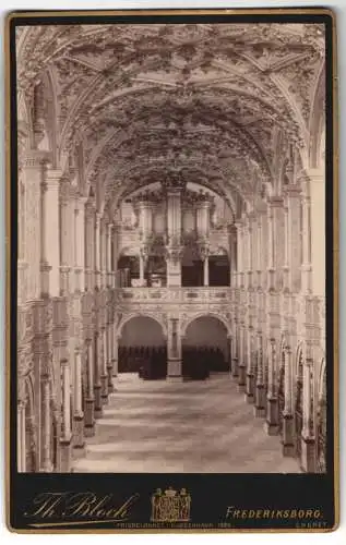 Fotografie Th. Bloch, Frederiksborg, Ansicht Hillerod, Innenansicht der Schlosskirche, Orgel