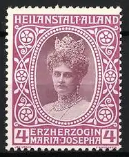 Reklamemarke Heilanstalt Alland, Erzherzogin Maria Josepha