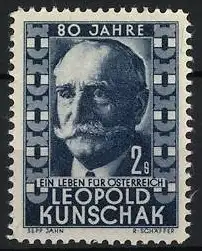 Reklamemarke Österreich, 80 Jahre Leopold Kunschak