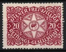 Reklamemarke Witten, Freiwillige Rettungsgesellschaft, Stern mit Wappen