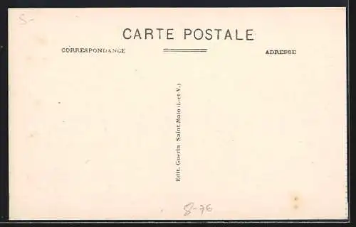 AK Cancale /Cote d`Émeraude, Parcs et Falaises, Muschelfischer