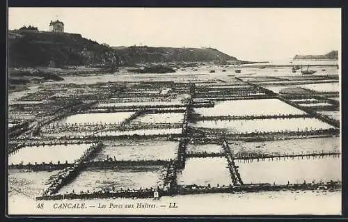 AK Cancale, Les Parcs aux Huîtres, Muschelfischer