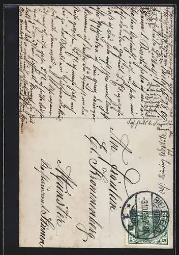 Foto-AK L.J. & F.F. Nr. 2306 /5: Herr hält Dame an der Hand