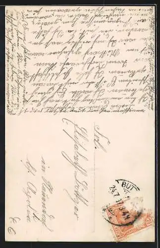 Foto-AK L.J. & F.F. Nr. 3186 /1: Mädchen im hellblauen Kleid