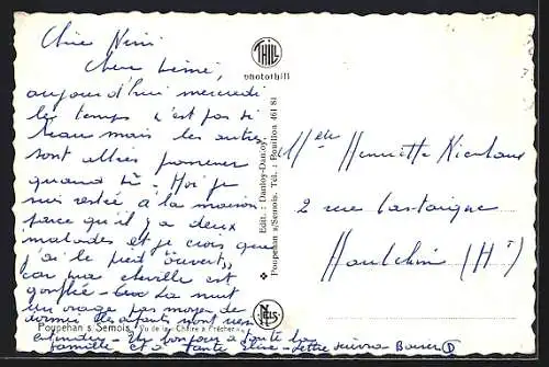 AK Poupehan-sur-Semois, Vue de la Chaire à Prêcher