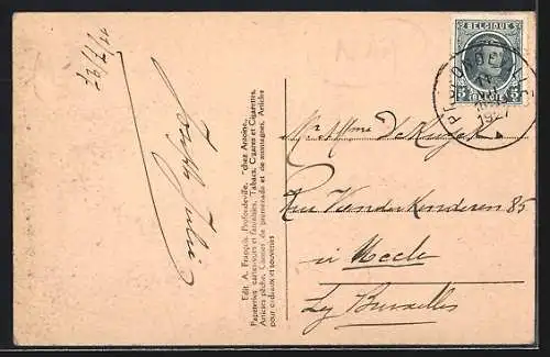 AK Profondeville, Bords de la Meuse, Le tunnel