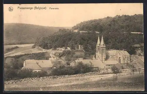 AK Pussemange, Panorama mit Kirche