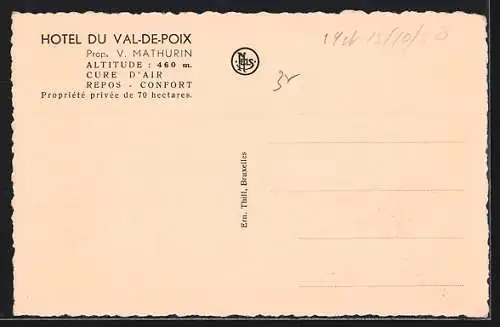 AK Val-de-Poix, Hotel du Val-de-Poix, Panorama