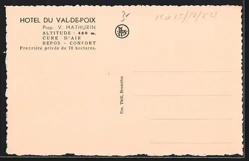 AK Val-de-Poix, Hotel du Val-de-Poix, Panorama