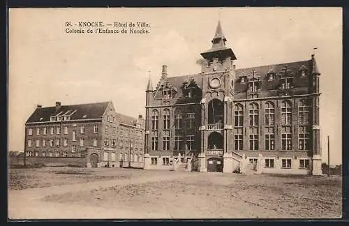 AK Knocke, Hôtel de Ville, Colonie de l`Enfance