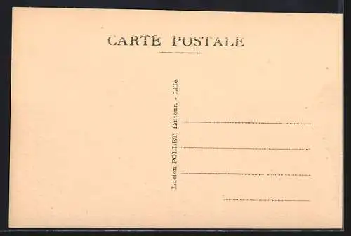 AK Tourcoing, Place de la République et la Bourse, Strassenbahn
