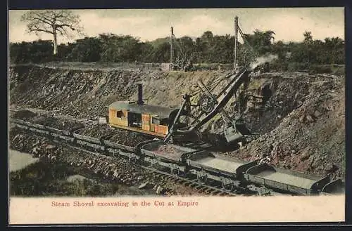 AK Empire, Steam Shovel excavating in the Cut