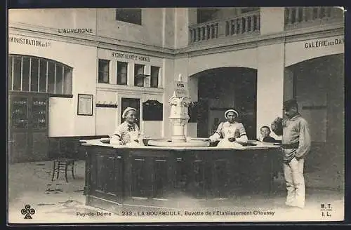 AK Puy-de-Dome, La Bourboule, Buvette de l`Etablissements Choussy