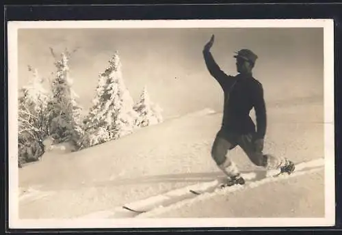 AK Skischule J. Dahinden, Fahrtstellung