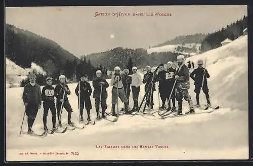 AK Saison d`Hiver dans les vosges, Les Skieurs dans les Hautes-Vosges