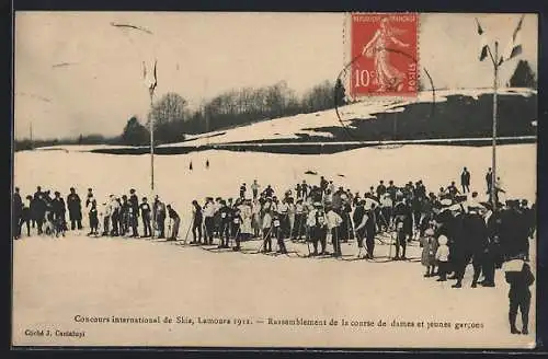 AK Lamoura, Concours international de Skis 1911, Rassemblement de la course de dames et jeunes garcons