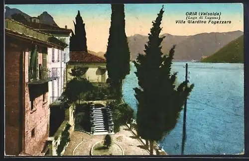 AK Oria /Valsolda, Lago di Lugano, Villa Giardino Fogazzaro