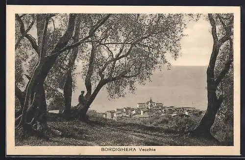 AK Bordighera Vecchia, Panorama