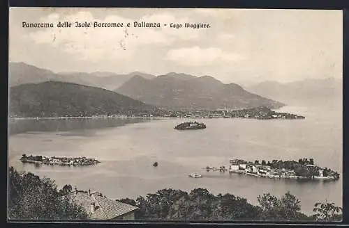 AK Pallanza /Lago Maggiore, Panorama e Isole Borromee