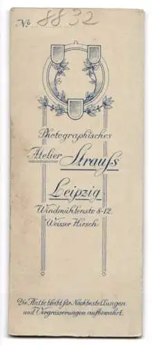 Fotografie Strauss, Leipzig, Windmühlenstr. 8 /12, Porträt eines eleganten Herrn
