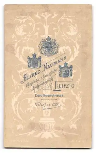 Fotografie Alfred Naumann, Leipzig, Dorotheenstrasse, Porträt eines jungen Mannes in Anzug