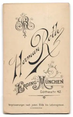 Fotografie Herman Roth, Erding-München, Göthestrasse 42, Porträt eines eleganten Herrn