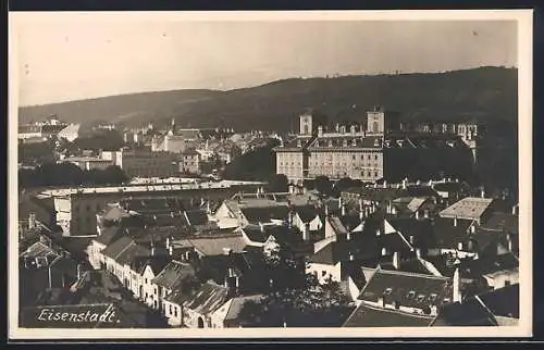 AK Eisenstadt, Teilansicht mit dem Schloss